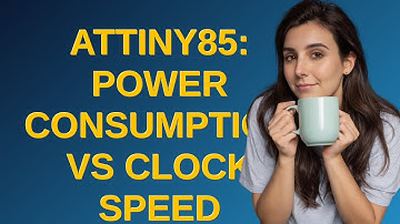 Arduino: ATtiny85: Power consumption vs clock speed