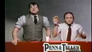 Penn and Teller defying gravity on Saturday Night Live