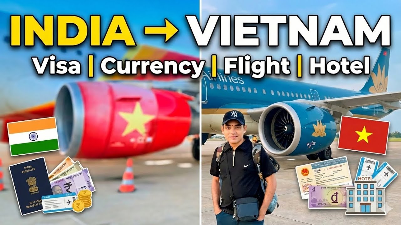 India to Vietnam Travel Guide 🇮🇳✈🇻🇳 | Visa, Currency, Flight & Hotel Full Info