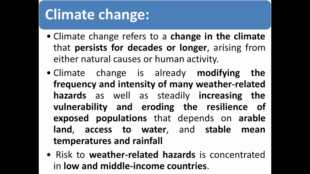 5CE5 12, U1-L4 DM, Disaster and Development, and Climate changes