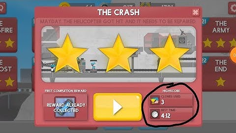 Clone Armies - How to beat "The Crash" in 3 clones