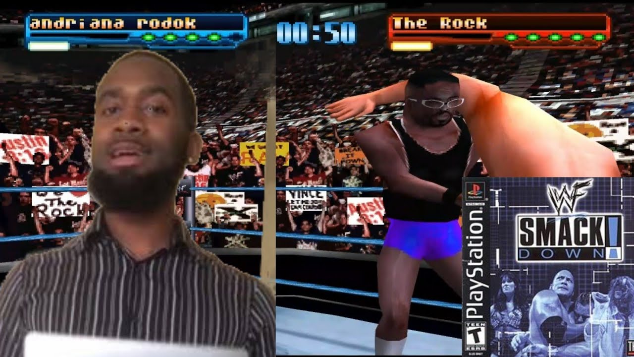 ANDRIANA BARBERSHOP SIAP MERATAKAN SEMUA PEGULAT SMACKDOWN INI BRO - SMACKDOWN PS1/PSX