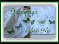 Decoupage con termolina comercial y termolina casera con prueba de lavado - Decoupage textil