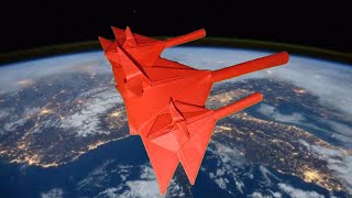 Cara Membuat Origami Pesawat Tempur Luar Angkasa?? | Origami Spaceship | easy origami
