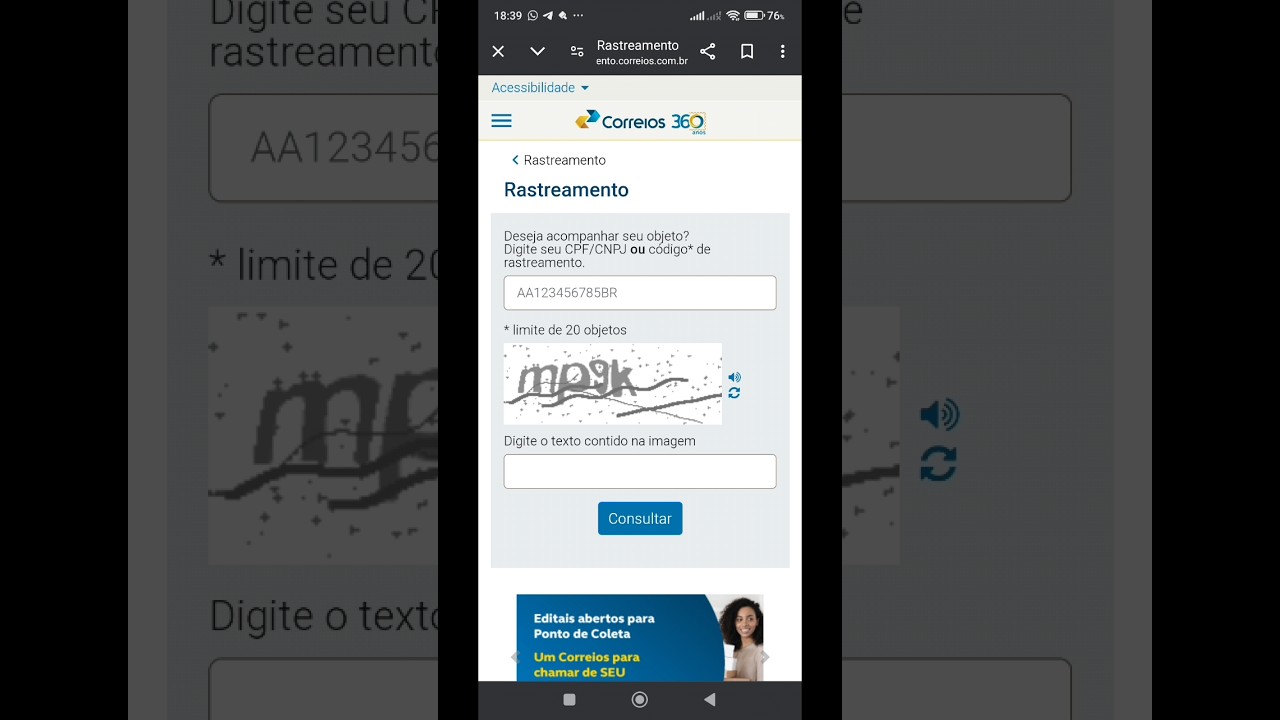 como rastrear o envio do seu produto pelo código de rastreamento-rastreio correio/Maurício silva