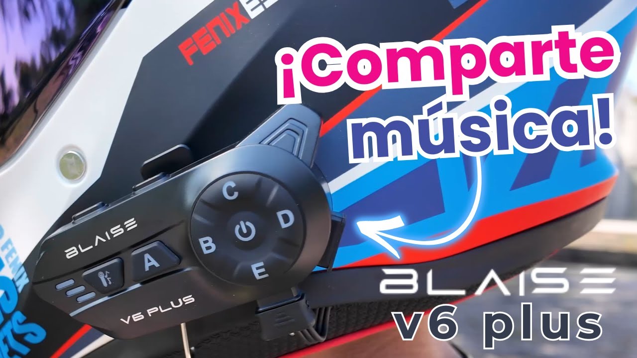 BLAISE V6 PLUS | Intercomunicador moto | intercom para  6 riders l ¿así o mas barato?