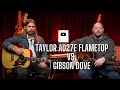 Taylor ad27e flametop vs gibson dove  le son acoustique de lrable