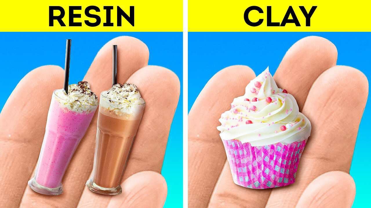 Polymer Clay vs Epoxy Resin || Cool DIY Ideas and Crafts - YouTube