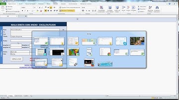Exemplo de uso da planilha de Mala Direta com Anexo com Excel e Outlook 2