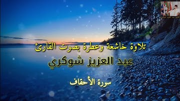 سورة الأحقاف (كاملة) || القارئ عبد العزيز شوكري