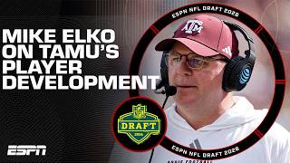 Mike Elko breaks down how Texas A&amp;M prepares players for the NFL draft
