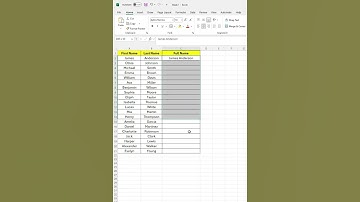 Excel Trick | How to Merge Two Columns in Excel Easily  #excel  #dataanalysis