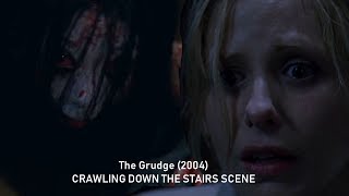 THE GRUDGE (2004) GRUDGE CRAWLING DOWN THE STAIRS SCENE!