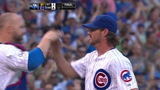 PIT@CHC: Wood shuts the door for first career save