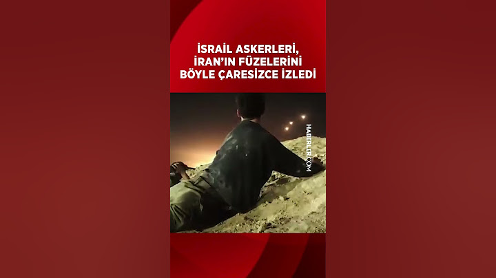 İsrail Askerleri, İran'ın Füzelerini Böyle İzledi