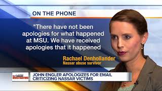In letter on email comments MSU Interim President Engler says 'I was wrong. I apologize'