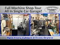 Full machine shop tour  everything i could fit in a single car garage