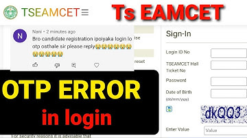 OTP NOT GETTING TO MOBILE|#tseamcet2022 #tseamcet2022_web_options