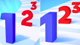 LEVEL 3027 😱🔥 Number Master Run & Merge vs Numbers Merge Plus & Run vs Gun Up 2048 | High Score! screenshot 1