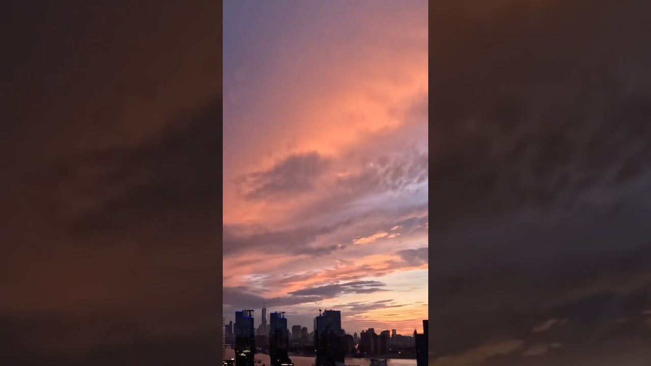 NYC Timelapse - Summer Storm and Sunset - July 25, 2025