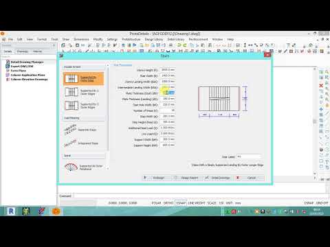 Design of staircase using protaStructure