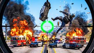 GTA 5 Epic SNIPER Fails & Funny Physics Moments Ragdoll Chaos PT 01