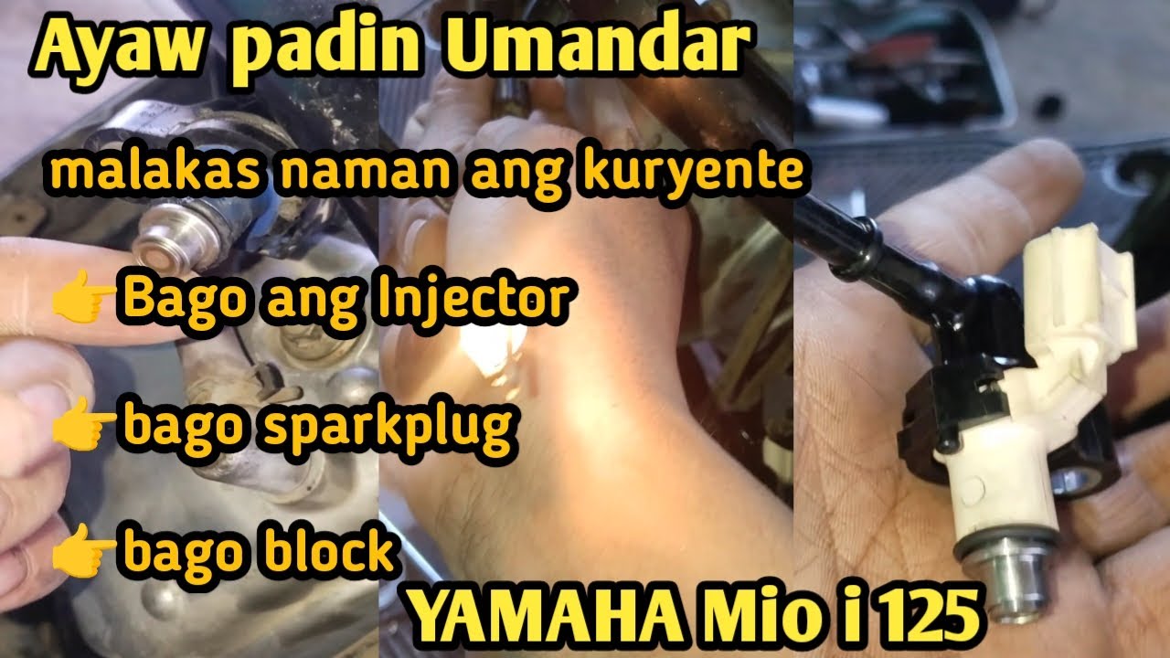 Ayaw padin Umandar Malakas naman ang kuryente bago injector sparkplug YAMAHA MIO I 125 M3