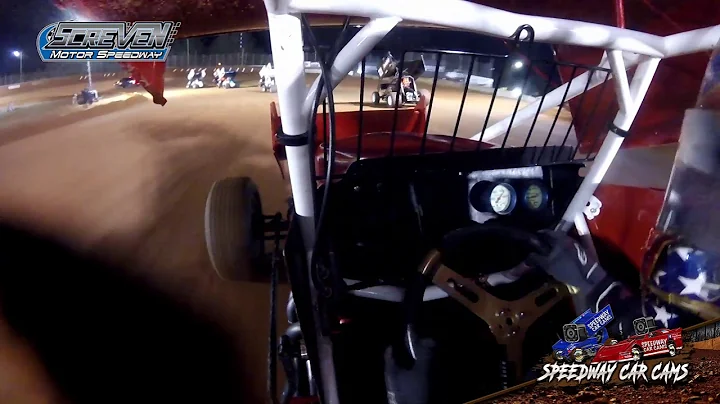 #18J RJ Jacobs - 410 Sprint Car Heat Race at Winte...