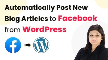 How to Automatically Post New Blog Articles to Facebook from WordPress