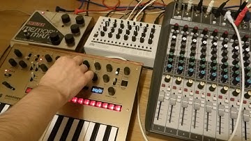 MFB Tanzmaus, Korg Monologue & EHX Deluxe Memory Man