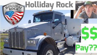 Working at Holliday Rock. Concrete ready mix driver $$(pay exposed) 2 week update