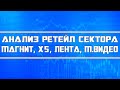 Анализ ретейл-сектора РФ (Магнит, Пятёрочка, Лента, М.Видео)