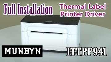 How to install and configure MUNBYN ITTPP941 Thermal Label Printer Driver in Windows 10