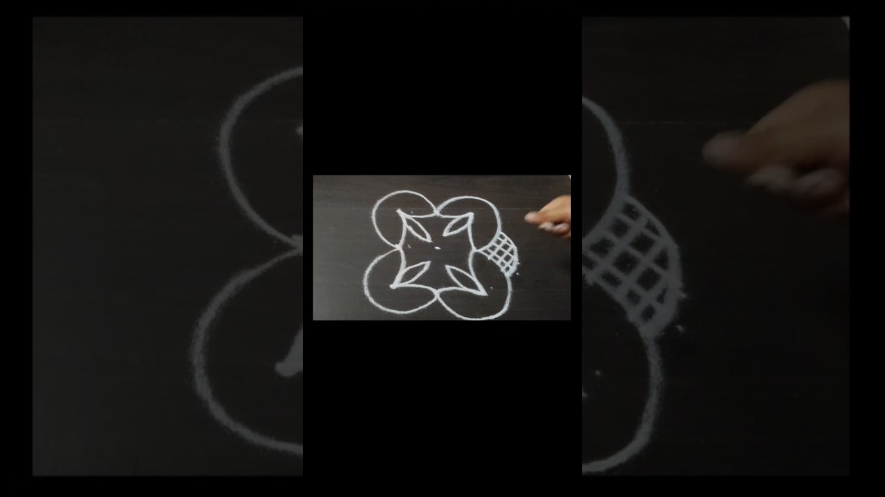 simple deepa rangoli #rangoli #easy #deepa #song - YouTube