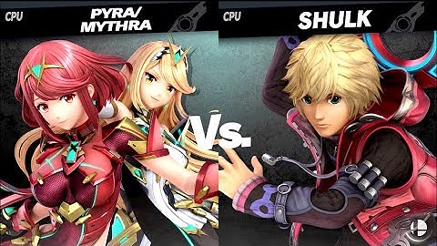 Pyra Mythra VS Shulk LV 9 CPU Battle Super Smash Bros Ultimate