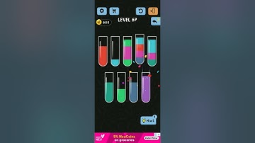 Water color sort level 67 solution