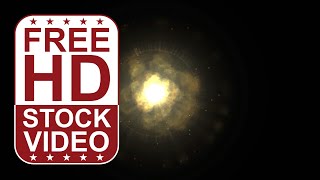 Free Stock Videos Abstract Animated Yellow Energy Light Ball On Black Background 2D Animation