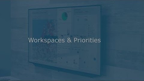 Webdashboard: Workspaces & Priorities