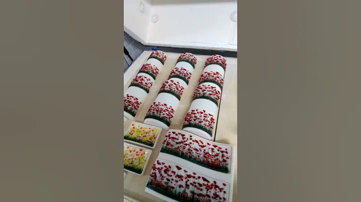 Fused glass kiln opening! #fusedglass #artist #smallbusiness #art #glasscraft