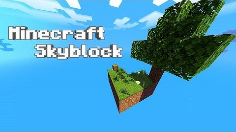 Classic Minecraft Skyblock Map for Bedrock Edition