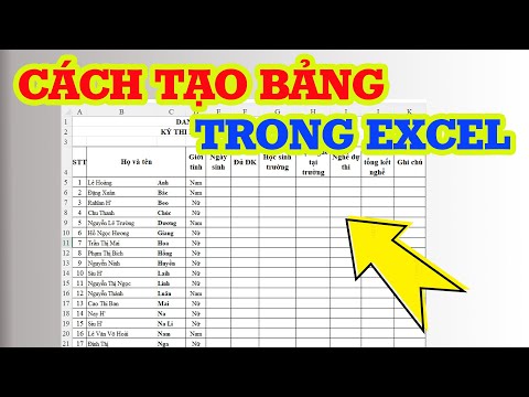 Cách tạo bảng trong Excel nhanh nhất cho người mới 2023 mới nhất Cách tạo bảng trong Excel nhanh nhất cho người mới 2023 mới nhất