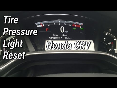 2018 Honda Crv Tpms Reset Button
