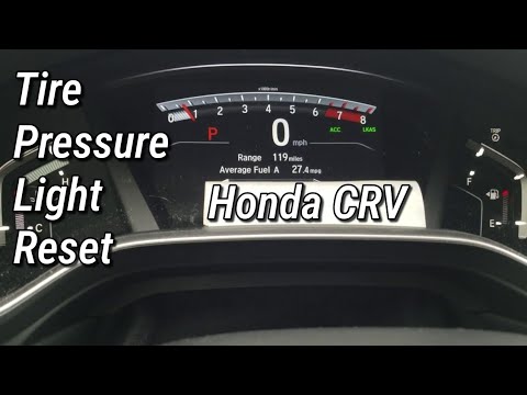 2019 Honda crv tires pressure light reset tpms Calibration tire - YouTube