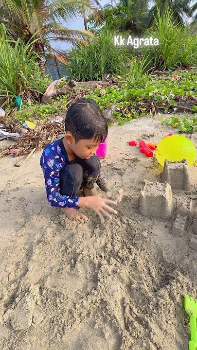 Agra and Davian failed to print shells in the sand ⁉️ 🐇❤️😱🌈✅️🚀