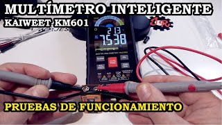 Multímetro Inteligente Kaiweets KM601. Pruebas de Funcionamiento. Unboxing. 299