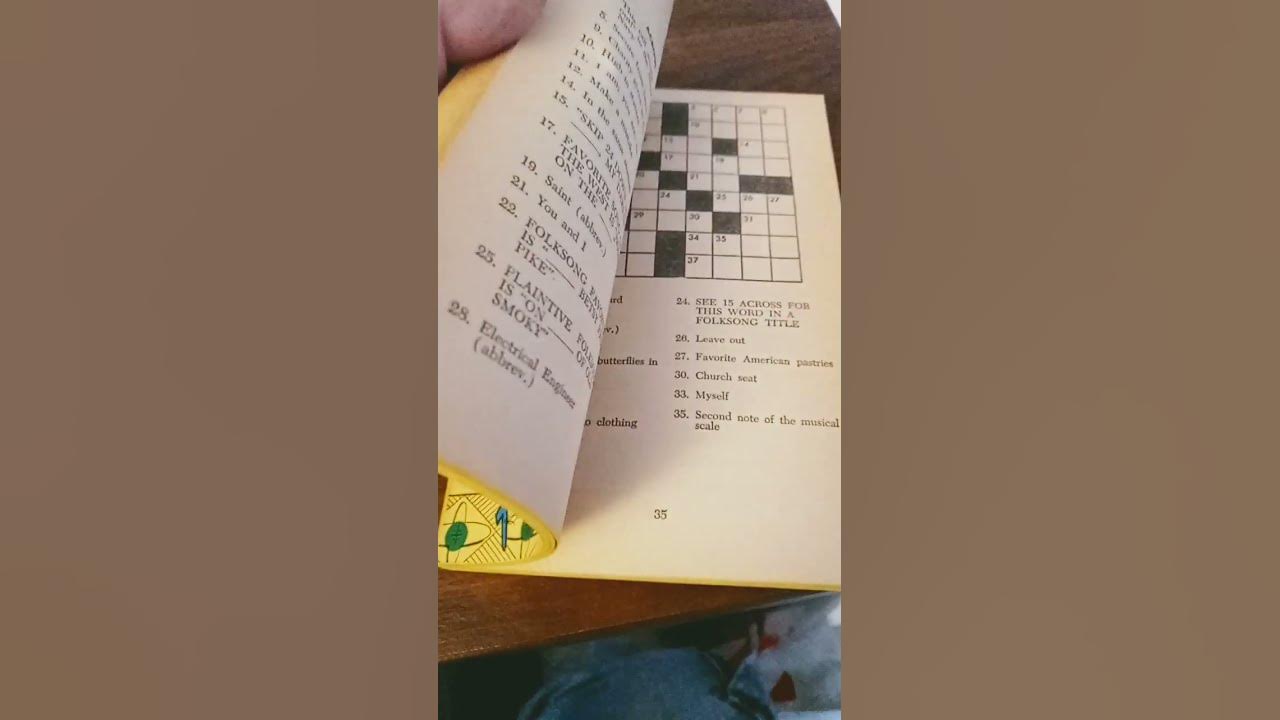 1968 scholastic book! crosswords for teenagers! YouTube