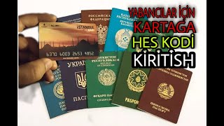 Yabancıler için istanbul kart hes kodi eşleştirme O&#39;zbeklar uchun istanbul kartaga hes kod kirgizish