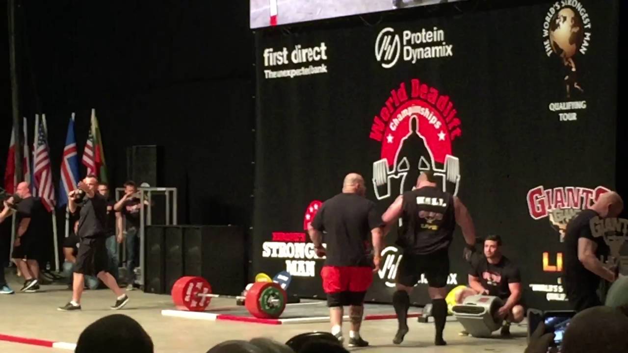 Eddie Hall 500kg deadlift WORLD RECORD YouTube