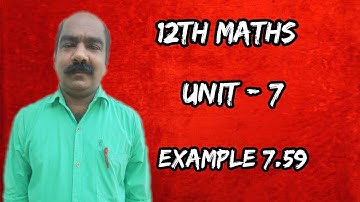 #97 | 12th Maths chapter 7 EXAMPLE 7.59 online school online class e learning education