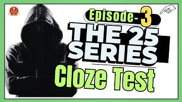 High level Cloze Tests | SSC CGL English | The 25 Series - 03 | QEng